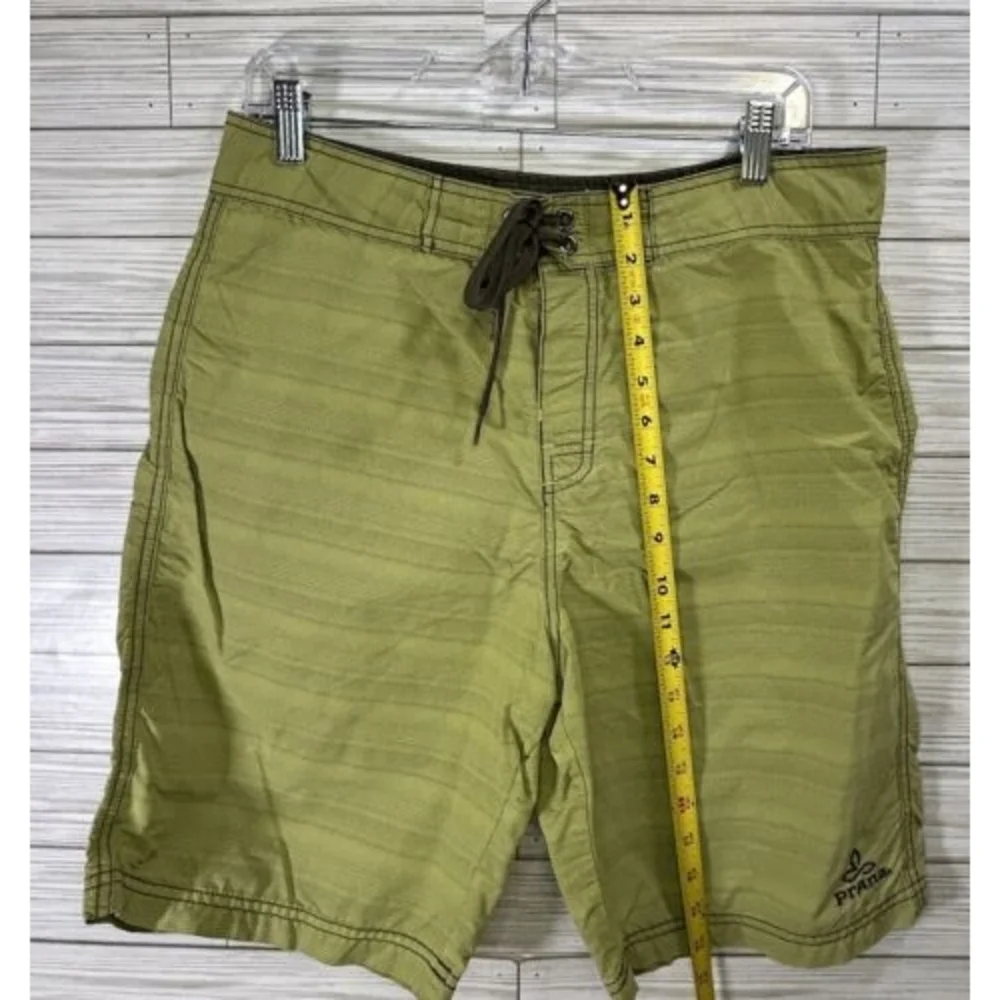 PrAna Bundle‎ Men's Size 33 El Porto Short Sea Green/Blue Swim Board Shorts